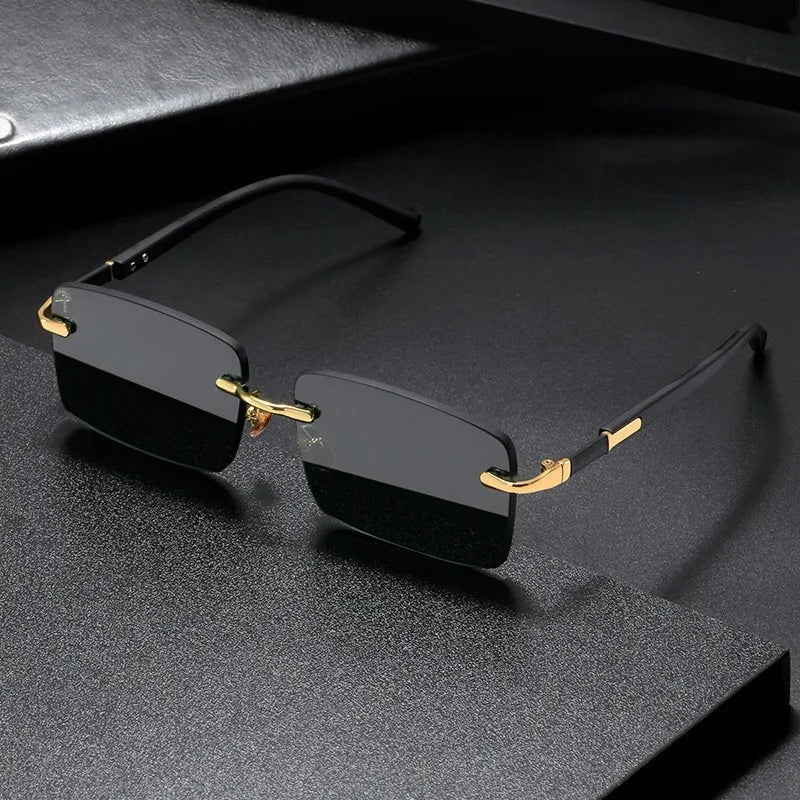 Men's Retro Rimless Sunglasses