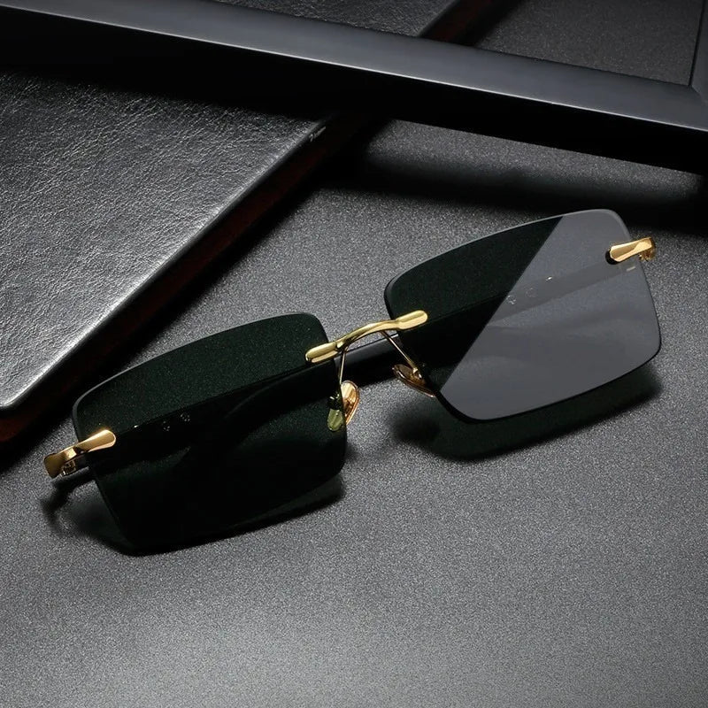 Men's Retro Rimless Sunglasses
