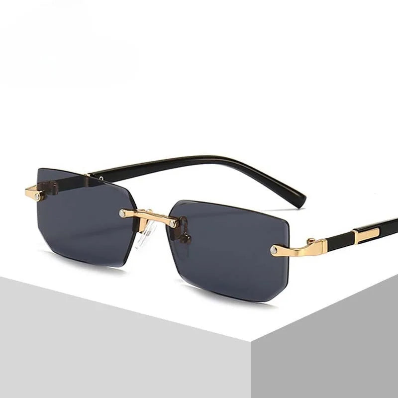 Men's Retro Rimless Sunglasses