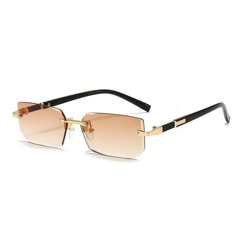 Men's Retro Rimless Sunglasses