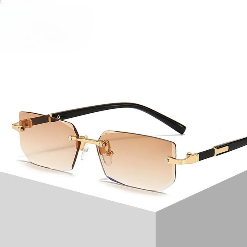 Men's Retro Rimless Sunglasses